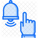 Bell Hand Click Icon