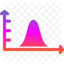 Bell Curve On Graph  Icon