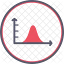 Bell Curve On Graph  Icon