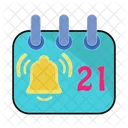 Bell in calendar  Icon