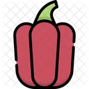 Bell Pepper Vegetable Fiber Icon