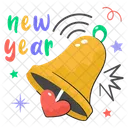 Ringing Alarm New Year Icon
