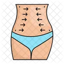 Fitness Belly Waistline Icon