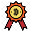 Belohnung Auszeichnung Bitcoin Icon