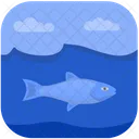 Beluga Under Fishing Icon