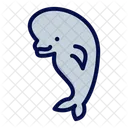 Beluga Whale Marine Animal Icon