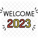 Ano Novo 2023 Bem Vindo 2023 2023 Ícone