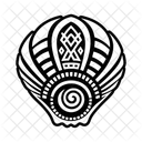 Bemalte Schale Kunstwerk Stammes Symbol