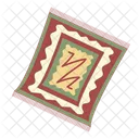 Bemalten Teppich Teppich Zuhause Symbol