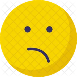 Bemused Face Emoji Icon