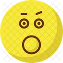 Bemused Face Stare Emoticon Yawn Icon