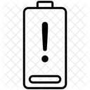 Benachrichtigung Bei Niedrigem Batteriestand Batterie Niedrig Symbol