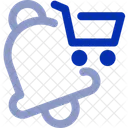 Benachrichtigungswagen Alarm Warenkorb Symbol