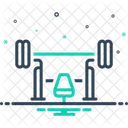 Bench Gym Barbell Icon