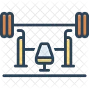 Bench Gym Barbell Icon