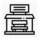 Bench Mall Seating Icon