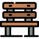 Bench Seating Public Icon
