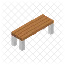 Bench Park Isometric Icon