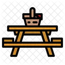 Bench Camping Table Icon