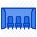 Soccer Bench Football Coach Seat Icon