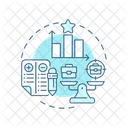 Analyse Comparative Concurrentielle Competitif Benchmarking Icon