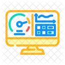 Benchmarking Screen Gaming Icon