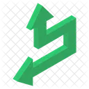 Bend Left Arrow  Icon