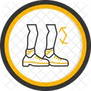 Bending Shoe Tap Flexibility Icon