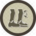 Bending Shoe Tap Flexibility Icon