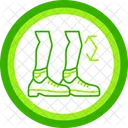 Bending Shoe Tap Flexibility Icon