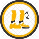 Bending Shoe Tap Flexibility Icon