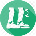 Bending Shoe Tap Flexibility Icon