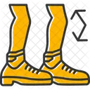 Bending Shoe Tap Flexibility Icon