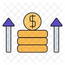 Benefices Croissance Graphique Icon