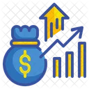 Beneficio Dinero Grafico Icon