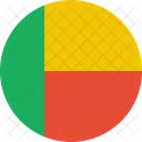 Benin Drapeau Pays Icône