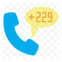 Benin Country Code Phone Icon