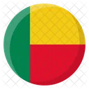 Benin Flag Country Icon
