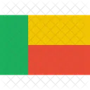 Benin Flagge Welt Symbol