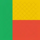 Benin Flagge Welt Symbol