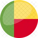 Benin Flag Country Icon