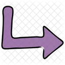 Bent Arrow Curved Arrow Directional Arrow Icon