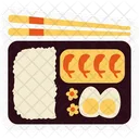Bento Food Chopstick Icon
