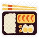 Bento Food Chopstick Icon