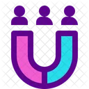 Benutzermagnet Symbol