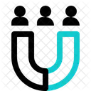 Benutzermagnet Symbol