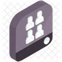 Benutzer App Isometrisch Icon