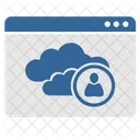 Cloud Benutzer Anmeldung Symbol