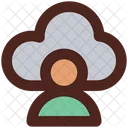 Benutzer Cloud Cloud Benutzer Cloud Profil Symbol