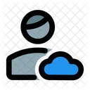 Benutzer-Cloud-Daten  Symbol